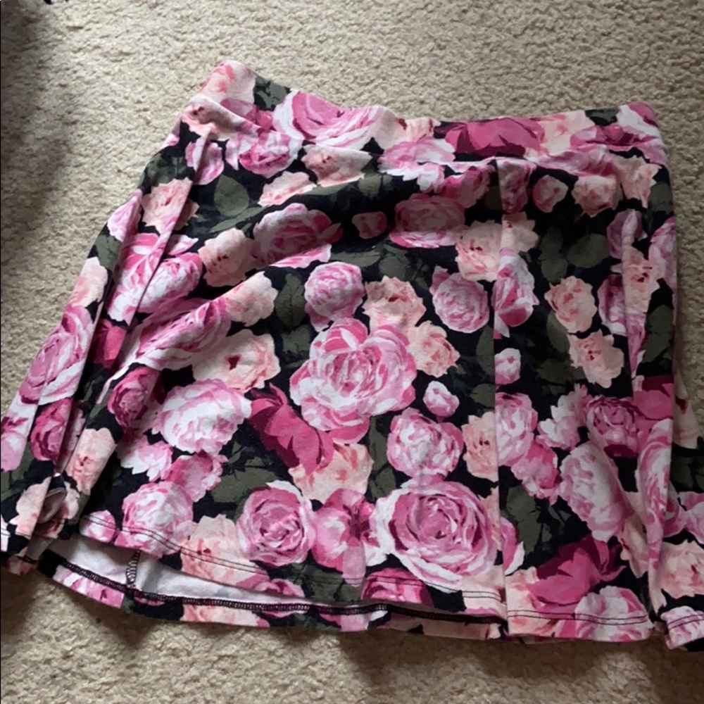Floral skater skirt